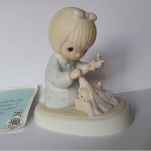 Vintage Precious Moments Dawn's Early Light Girl Collectible Porcelain Figurine
